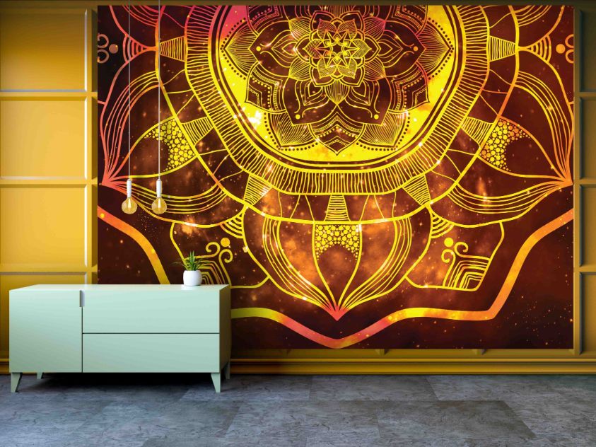 7 Fototapeta Ohnivá mandala